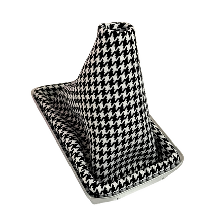 Black/White Houndstooth Shift Boot