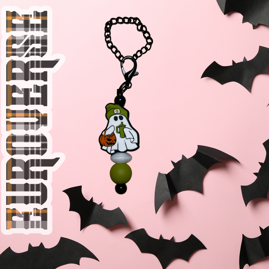 Boojee Ghost Dangly Cup Charm (Black)