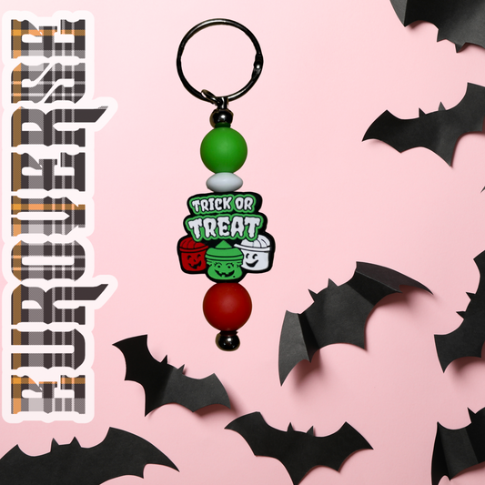 Trick or Treat Bucket Keychain (GunMetal)